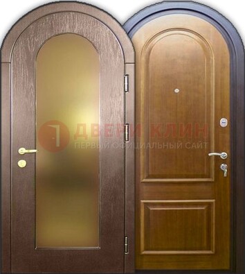 Металлическая арочная дверь ДА-12 в банк в Волоколамске