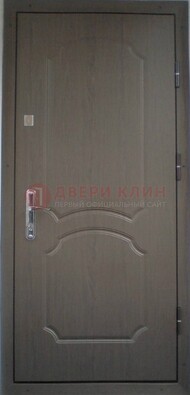 Темная входная дверь с МДФ ДМ-169 в Волоколамске