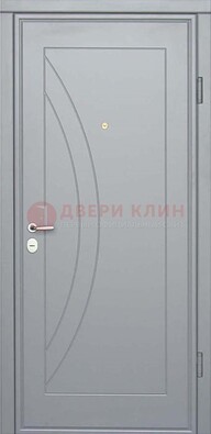 Белая железная дверь с МДФ ДМ-29 в квартиру в Волоколамске