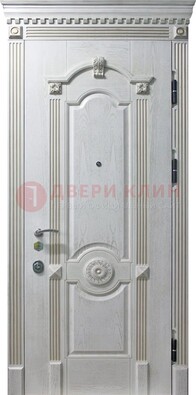 Белая дверь с МДФ ДМ-525 в Волоколамске