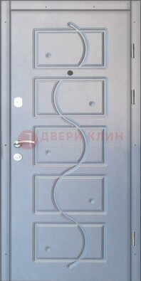 Белая входная дверь с МДФ ДМ-66 в Волоколамске