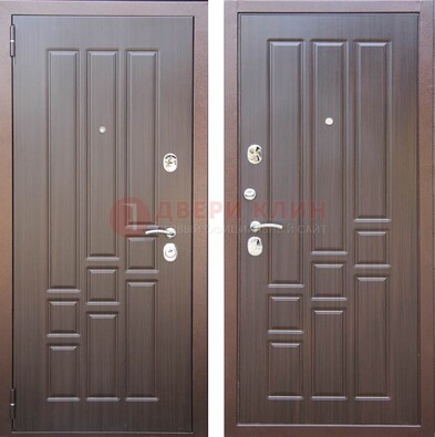 Теплая металлическая дверь с МДФ с двух сторон ДМ-80 в Волоколамске