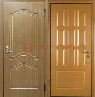 Светлая железная дверь с МДФ ДМ-8 в Волоколамске