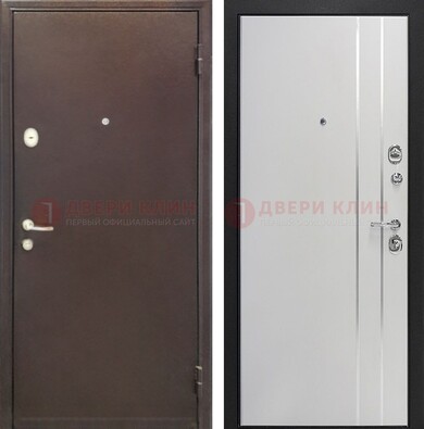 Входная дверь с порошковым покрытием с МДФ с молдингами ДП-232 в Волоколамске