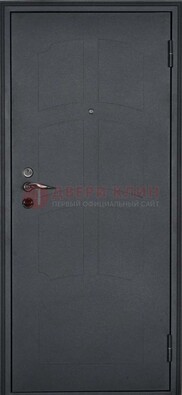 Черная железная дверь с порошковым напылением ДП-69 в Волоколамске