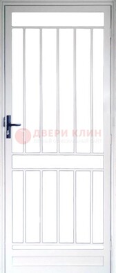 Железная решетчатая дверь белая ДР-32 в Волоколамске