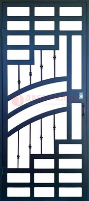 Современная металлическая решетчатая дверь ДР-38 в Волоколамске