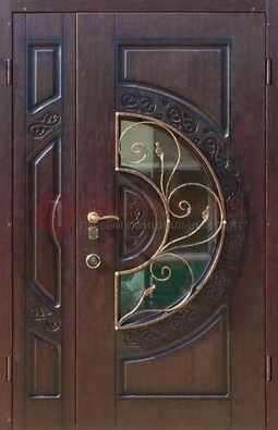 Полуторная железная дверь Винорит в классическом стиле ДСК-272 в Волоколамске