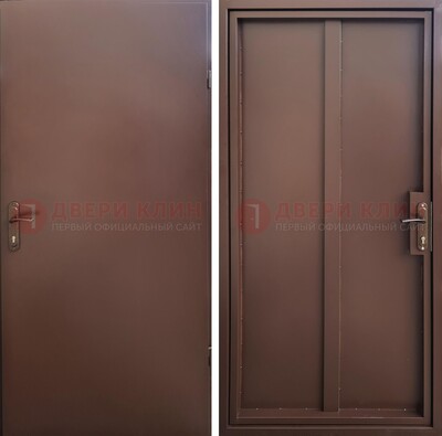 Техническая дверь с порошковым покрытием медный антик с двух сторон ДП-253 в Волоколамске