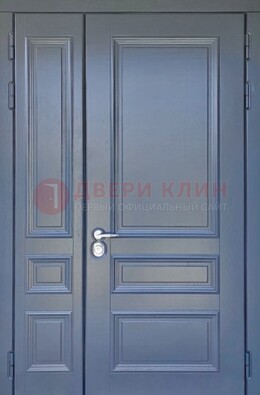 Темно-серая железная дверь с виноритом ДВТ-242 в Волоколамске