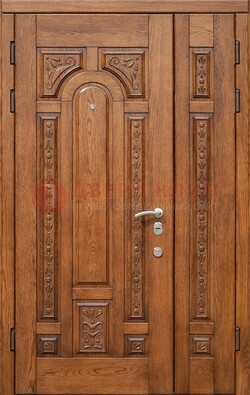 Полуторная железная дверь винорит для дома ДВТ-252 в Волоколамске