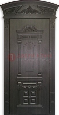 Черная стальная дверь с виноритом ДВТ-31 в Волоколамске