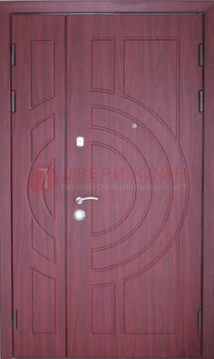 Красная железная дверь с виноритом ДВТ-3 в Волоколамске