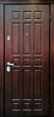 Темная стальная дверь с виноритом ДВТ-45 в Волоколамске