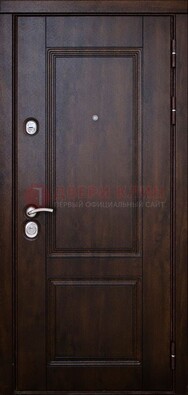 Темная железная дверь с виноритом ДВТ-4 в Волоколамске
