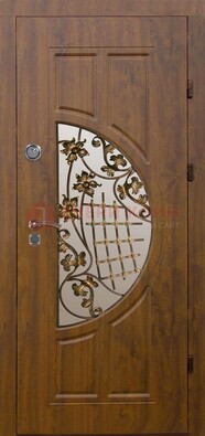 Стальная филенчатая дверь с виноритом и МДФ ДВТ-84 в Волоколамске