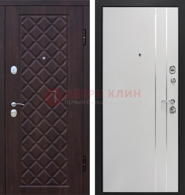 Железная входная дверь с виноритом и МДФ с молдингами ДВТ-87 в Волоколамске