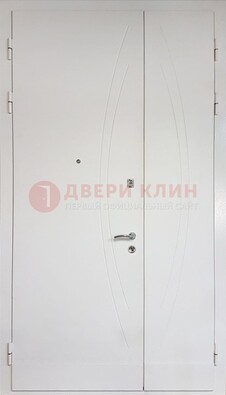 Современная полуторная стальная дверь с МДФ панелью ПЛ-25 в Волоколамске